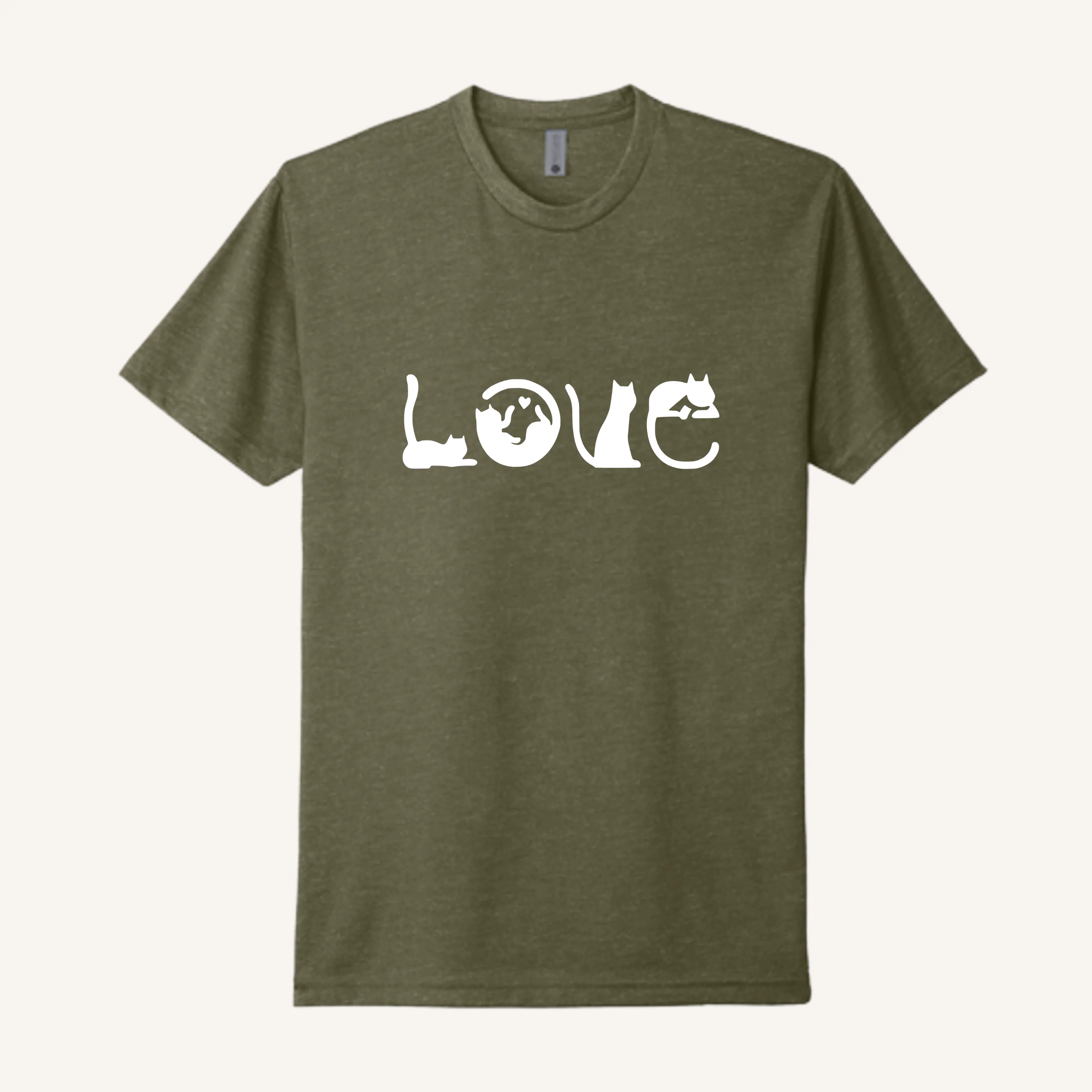 Cat Pose LOVE T-Shirt - Image 4