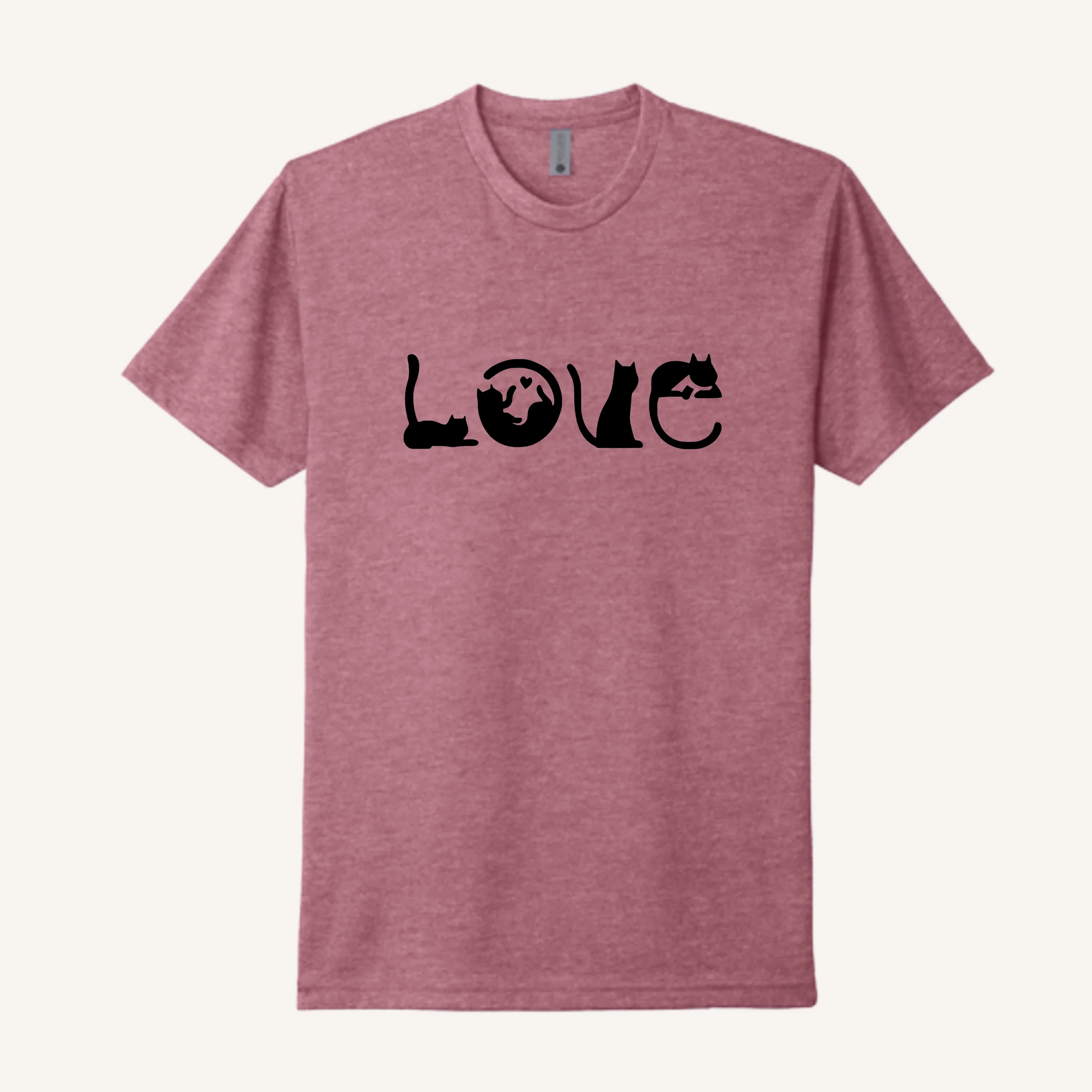 Cat Pose LOVE T-Shirt - Image 7